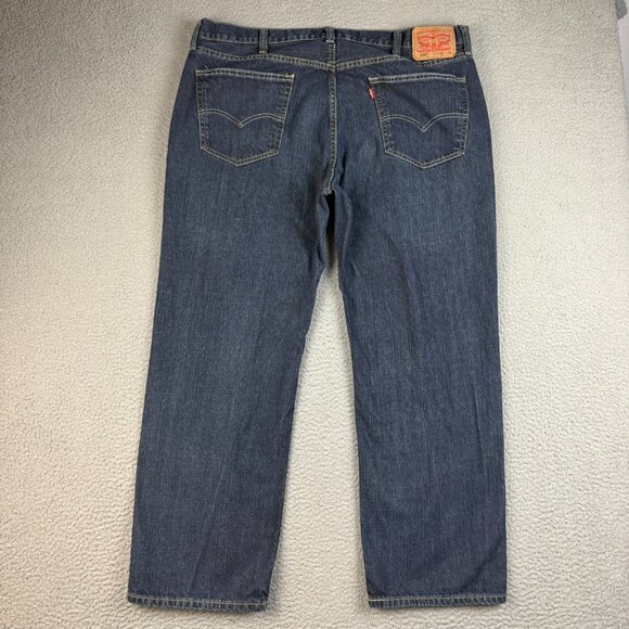 Levis 559 Jeans Mens 42x30 Blue Relaxed Straight Leg Classic Cotton American - Picture 2 of 7